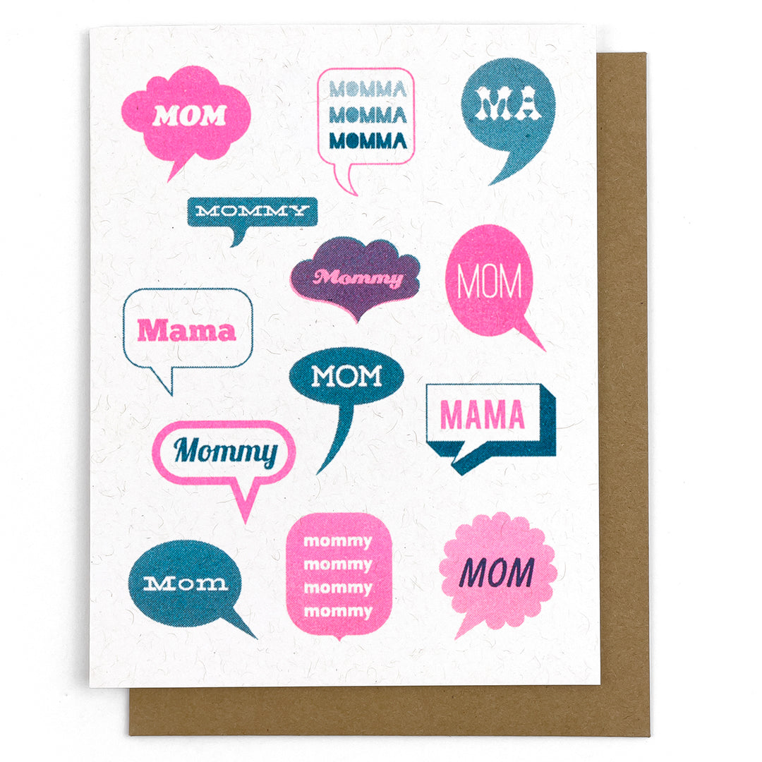 Mom Mom Mom Card