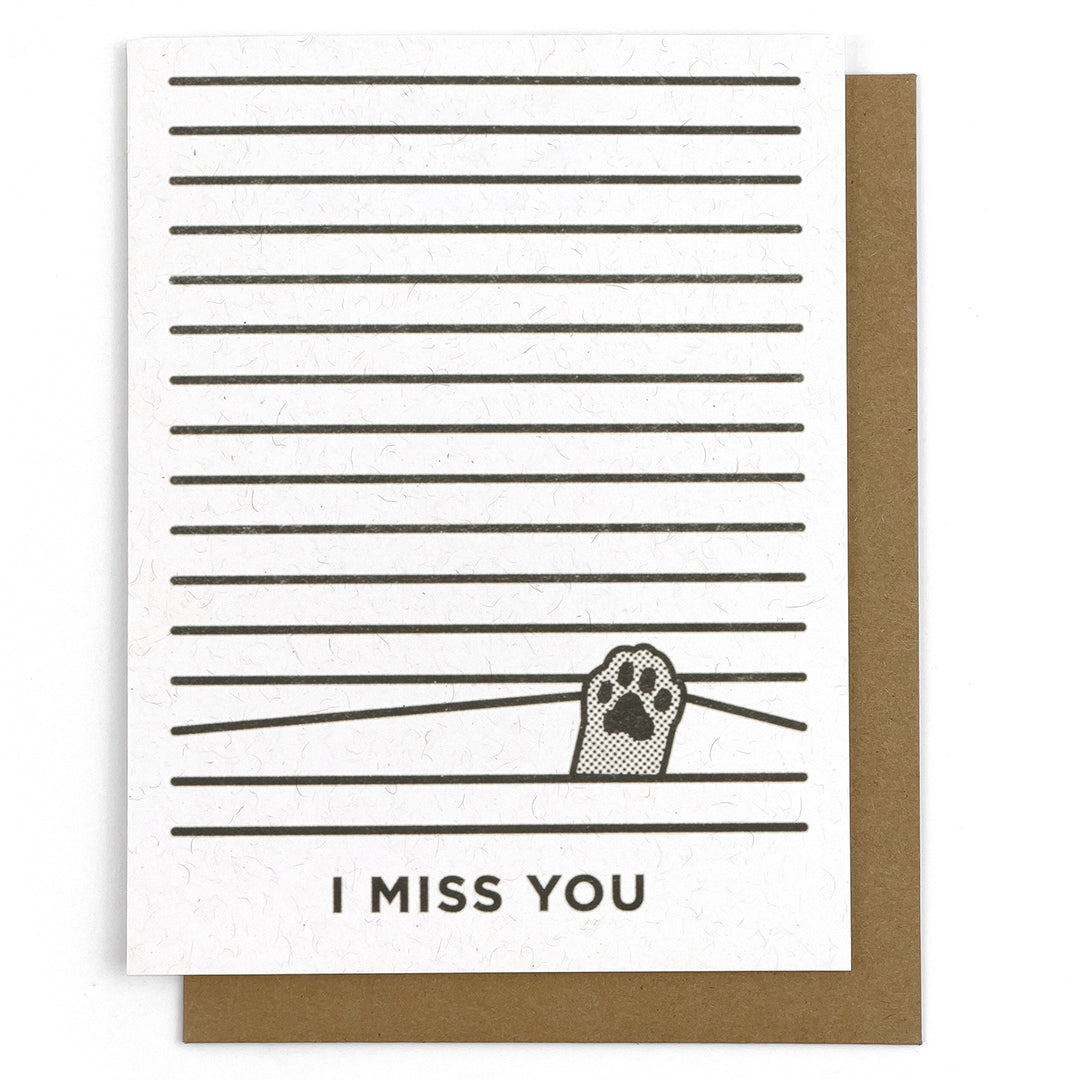 I Miss You Card