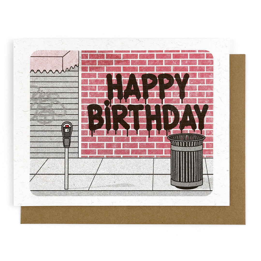 Graffiti Birthday Card