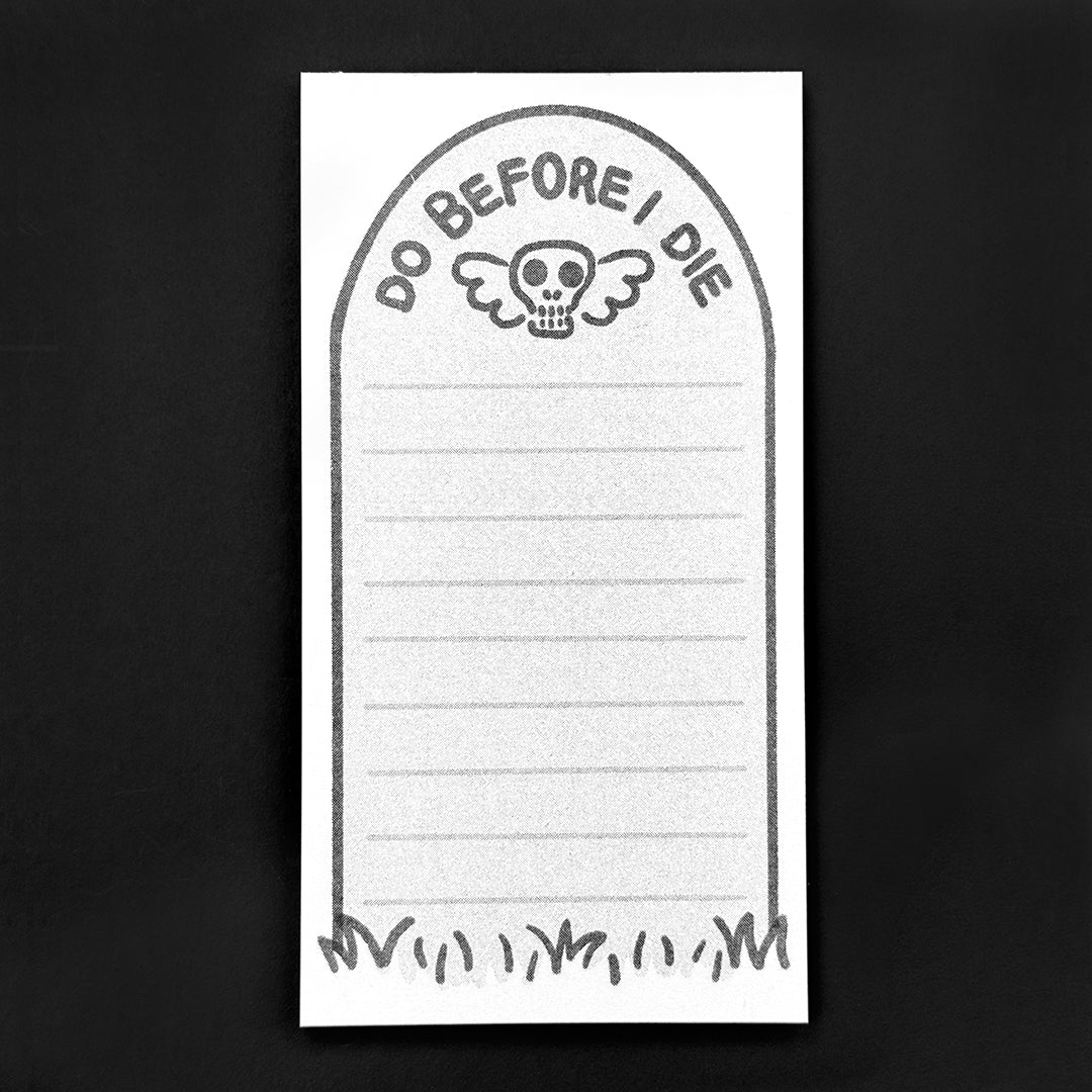 Before I Die Notepad