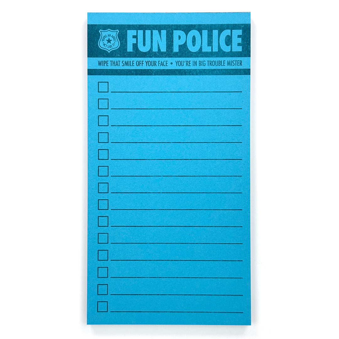 Fun Police Notepad