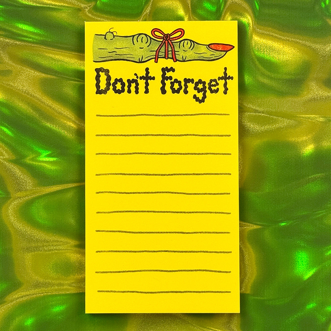 "Don't Forget" Witch Finger Notepad