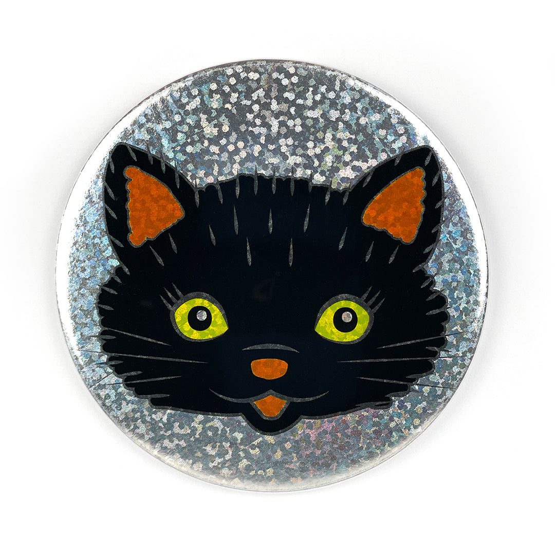 Black Cat Pocket Mirror