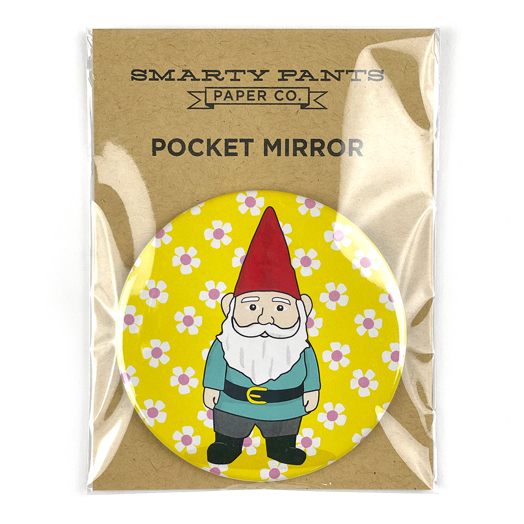 Garden Gnome Pocket Mirror