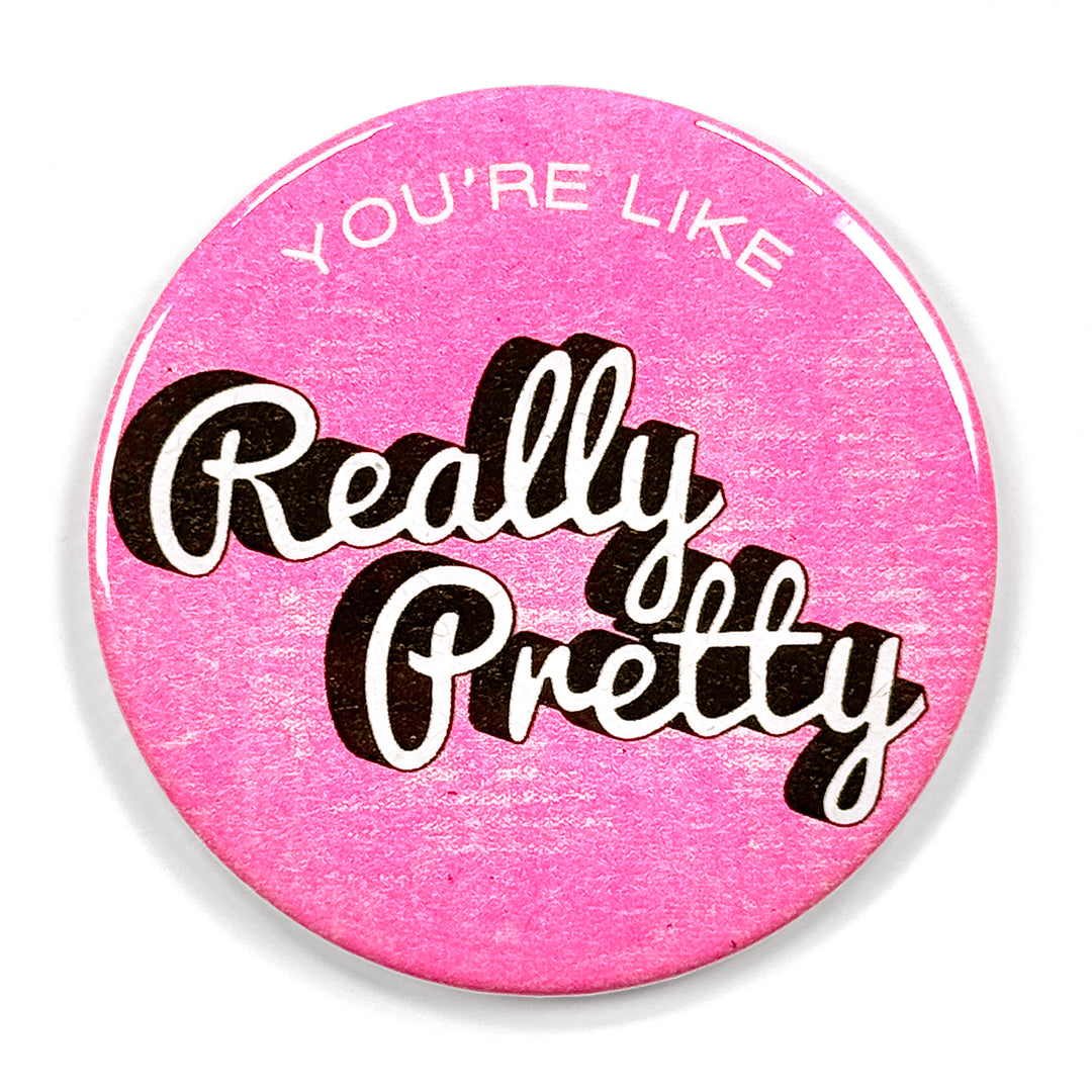 Pretty Risograph Pocket Mirror