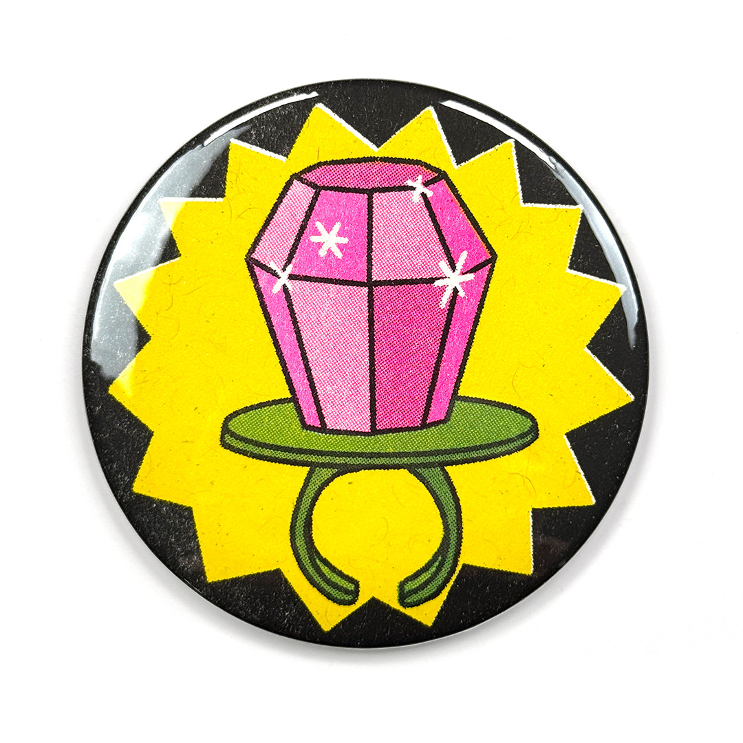 Candy Ring Risograph Pocket Mirror