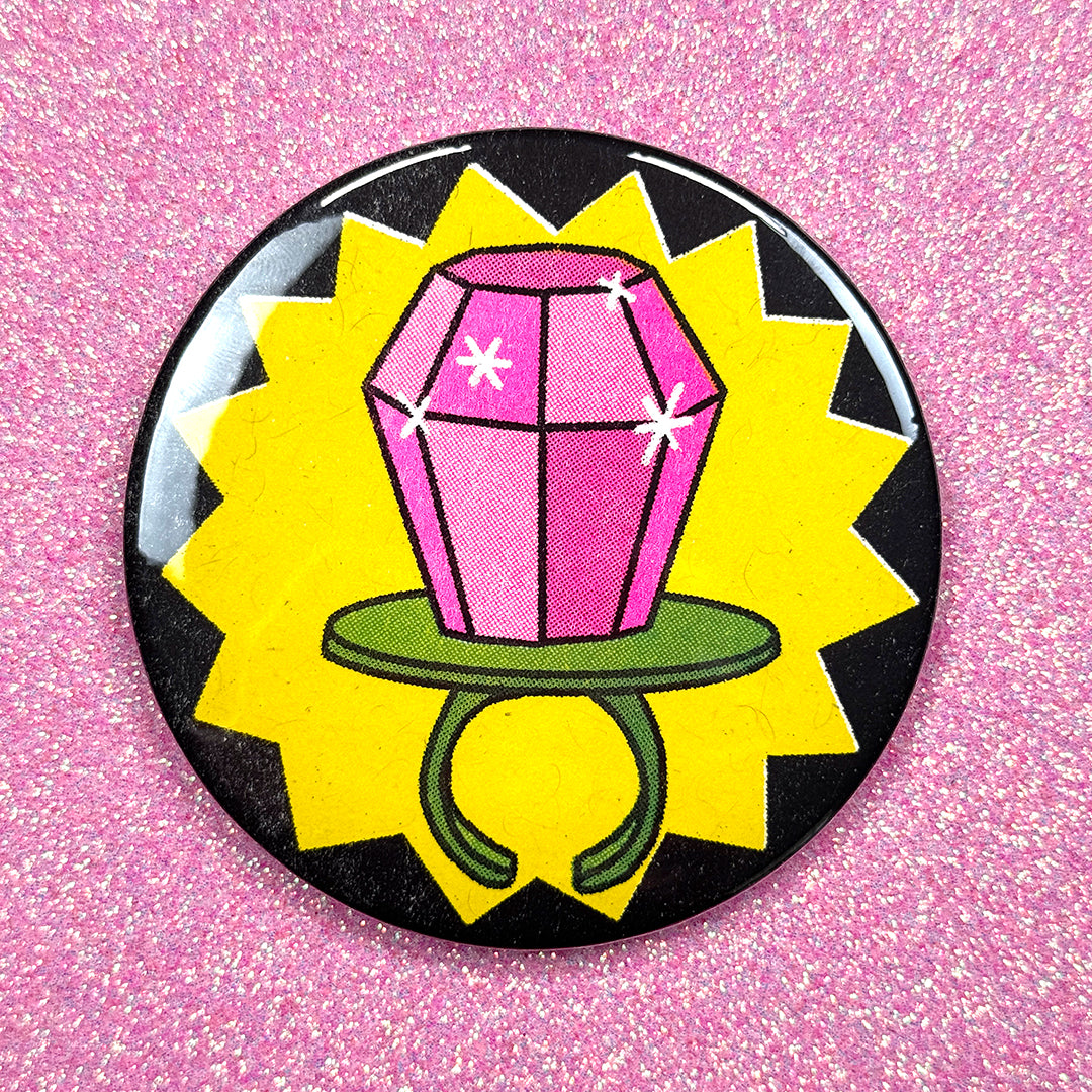Candy Ring Risograph Pocket Mirror