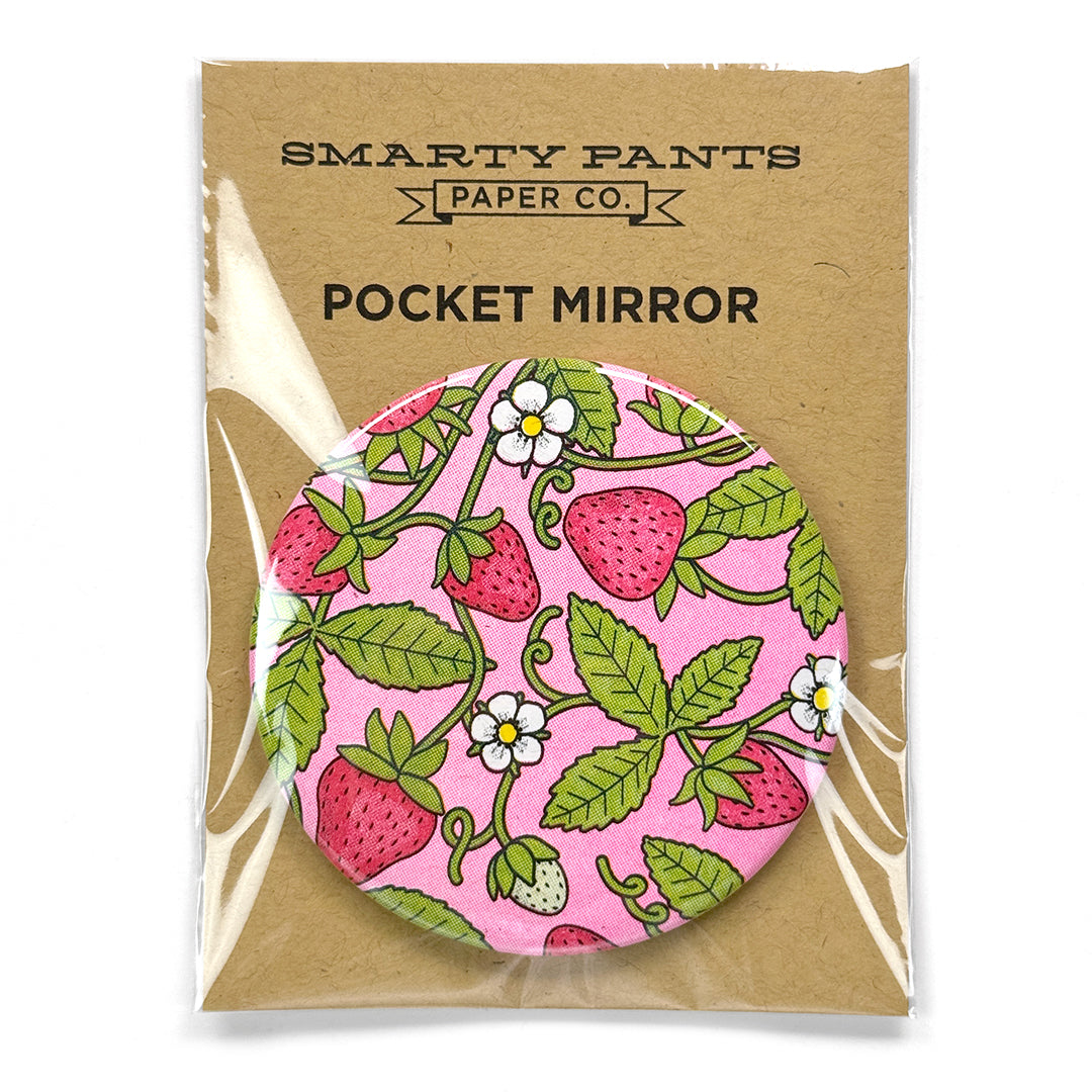 Strawberry pocket mirror