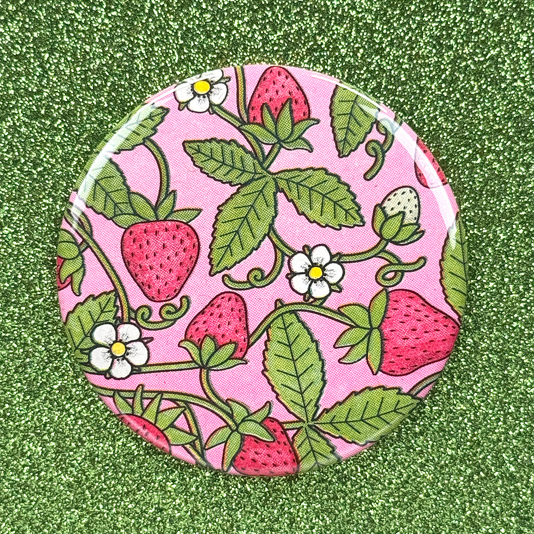 Strawberry pocket mirror