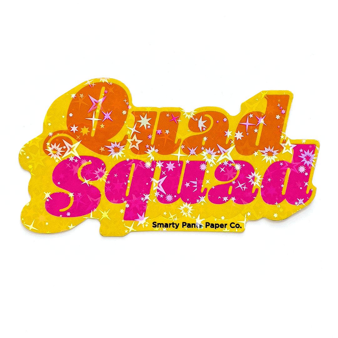 Quad Squad Roller Skate Waterproof Sticker