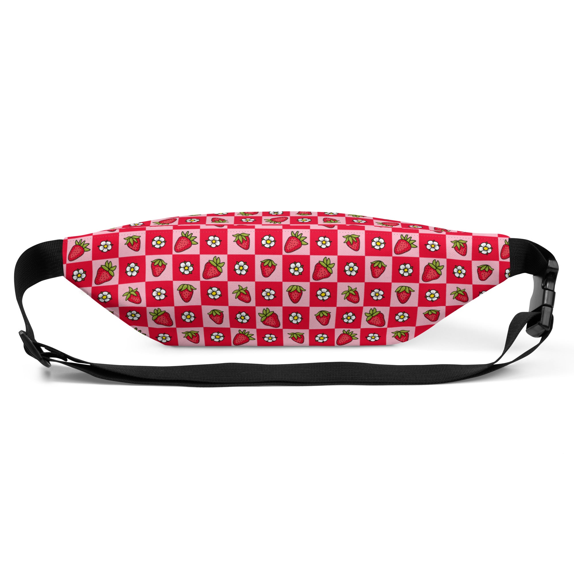 Strawberry Checkered Fanny Pack