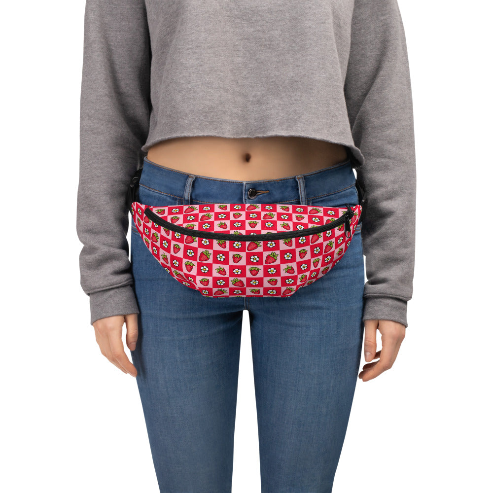 VS Pink Checkered Oversized Belt Bag Fanny outlet Pack