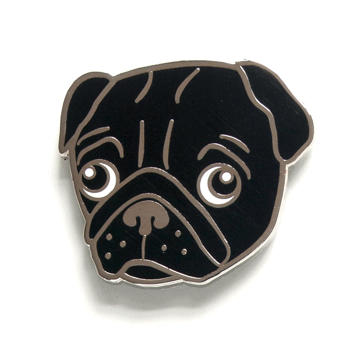 Black Pug Pin