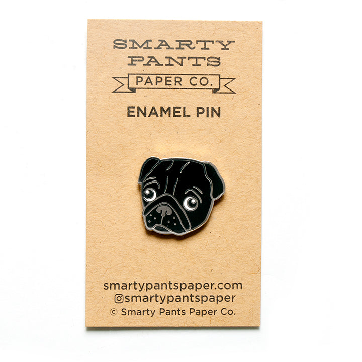 Black Pug Pin