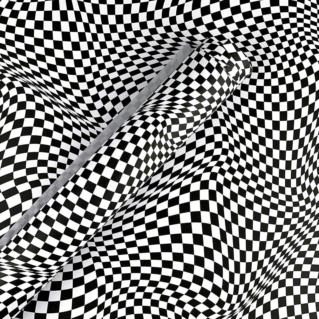 Checkered Op Art Wrapping Paper