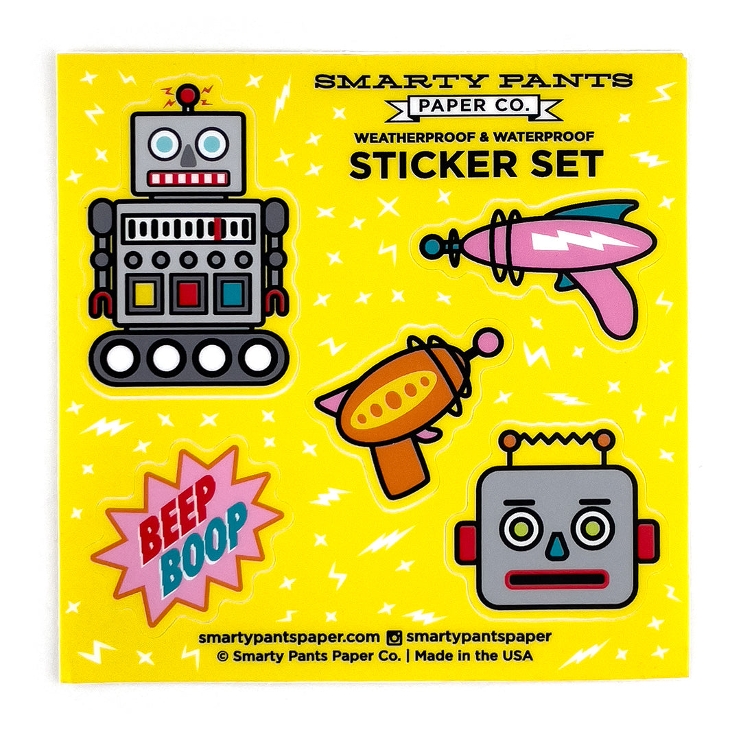 Robot sticker sheet