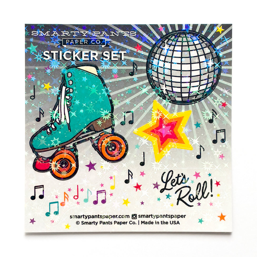 Roller Rink sticker sheet