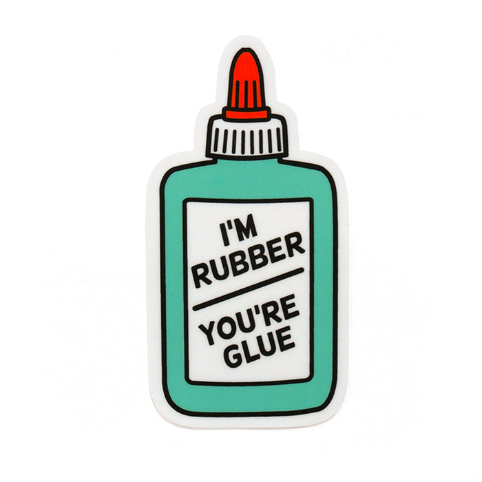 Funny School Glue Waterproof Vinyl Sticker