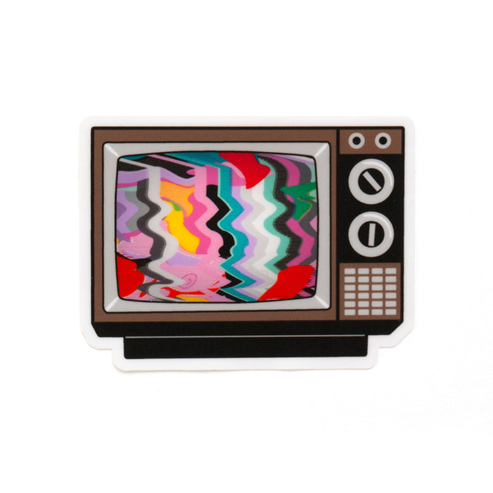 Sticker Tag Tv Retro Vintage Television Waterproof Sticker