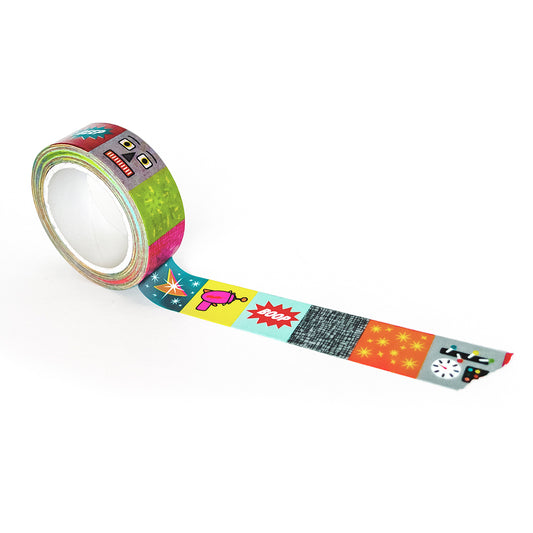 Robot Space Age Washi Tape