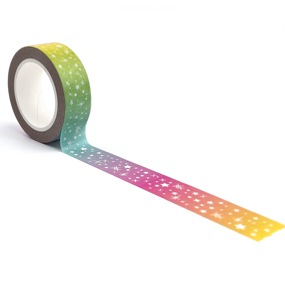 Rainbow Stardust Washi Tape