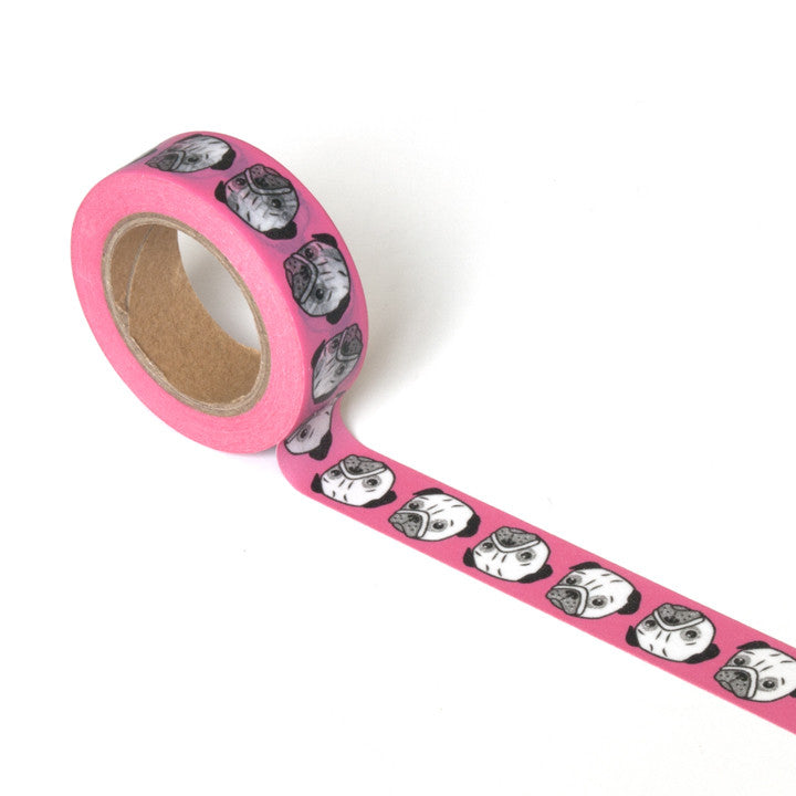 Pink Pug Washi Tape- 50% off