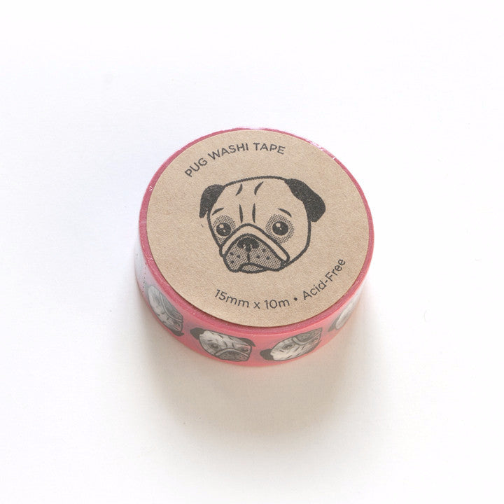 Pink Pug Washi Tape- 50% off